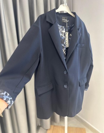 LEOPAR DETAYLI BLAZER CEKET 