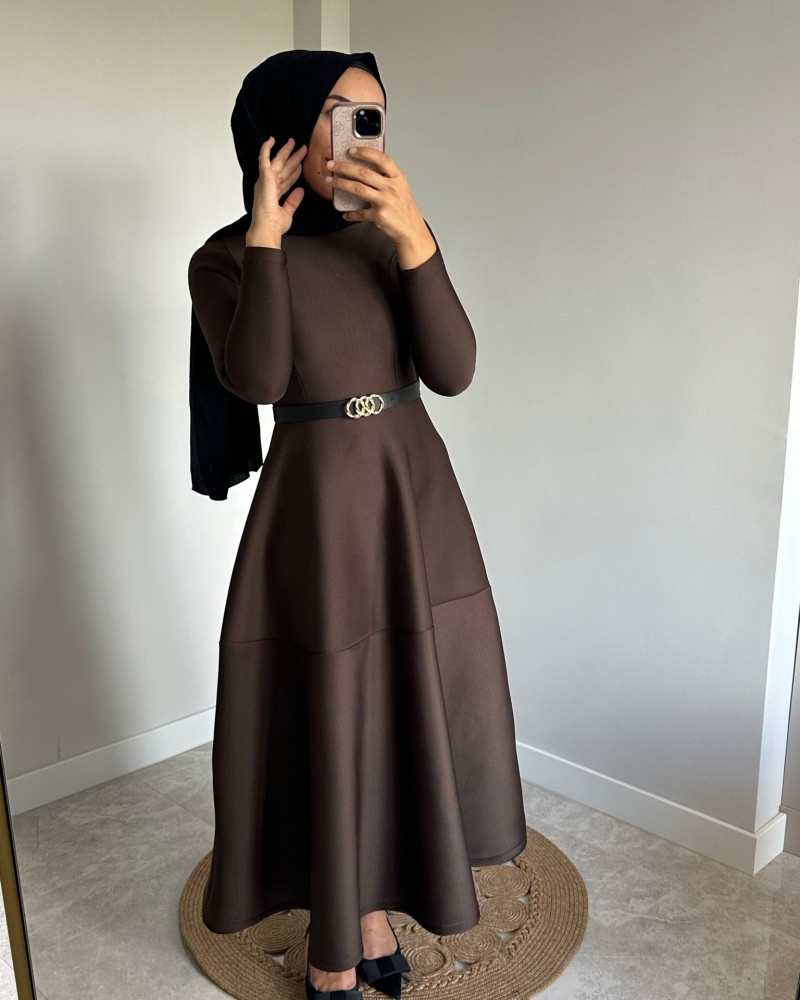 SCUBA ÇAN KESİM ELBİSE