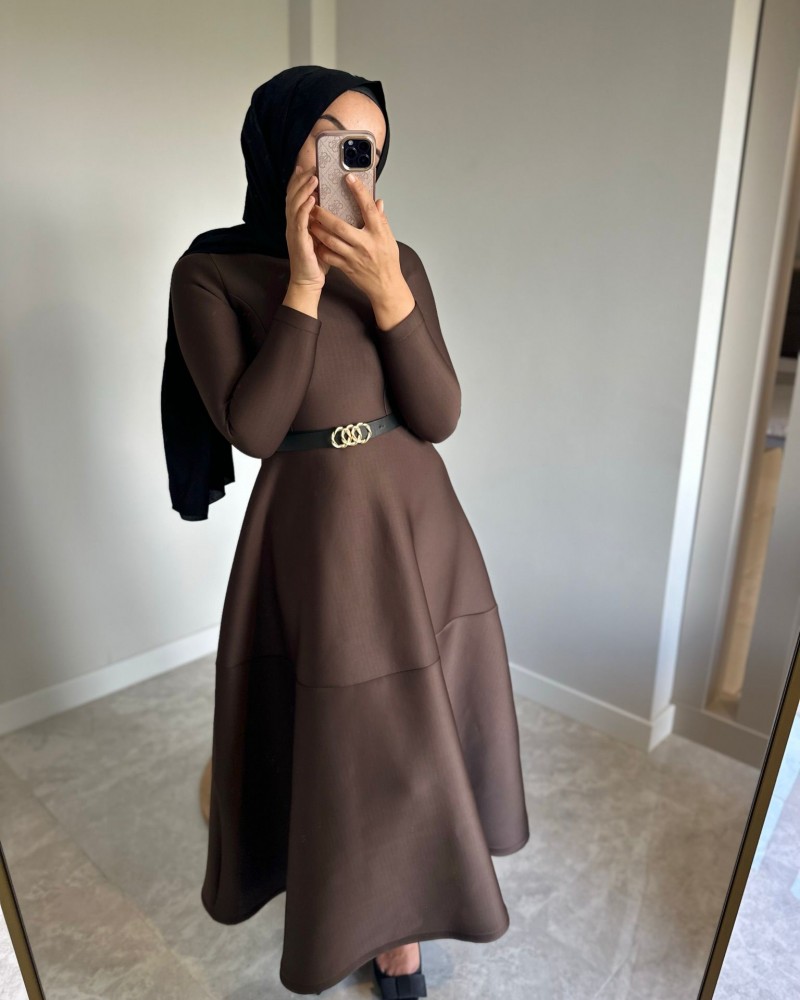 SCUBA ÇAN KESİM ELBİSE